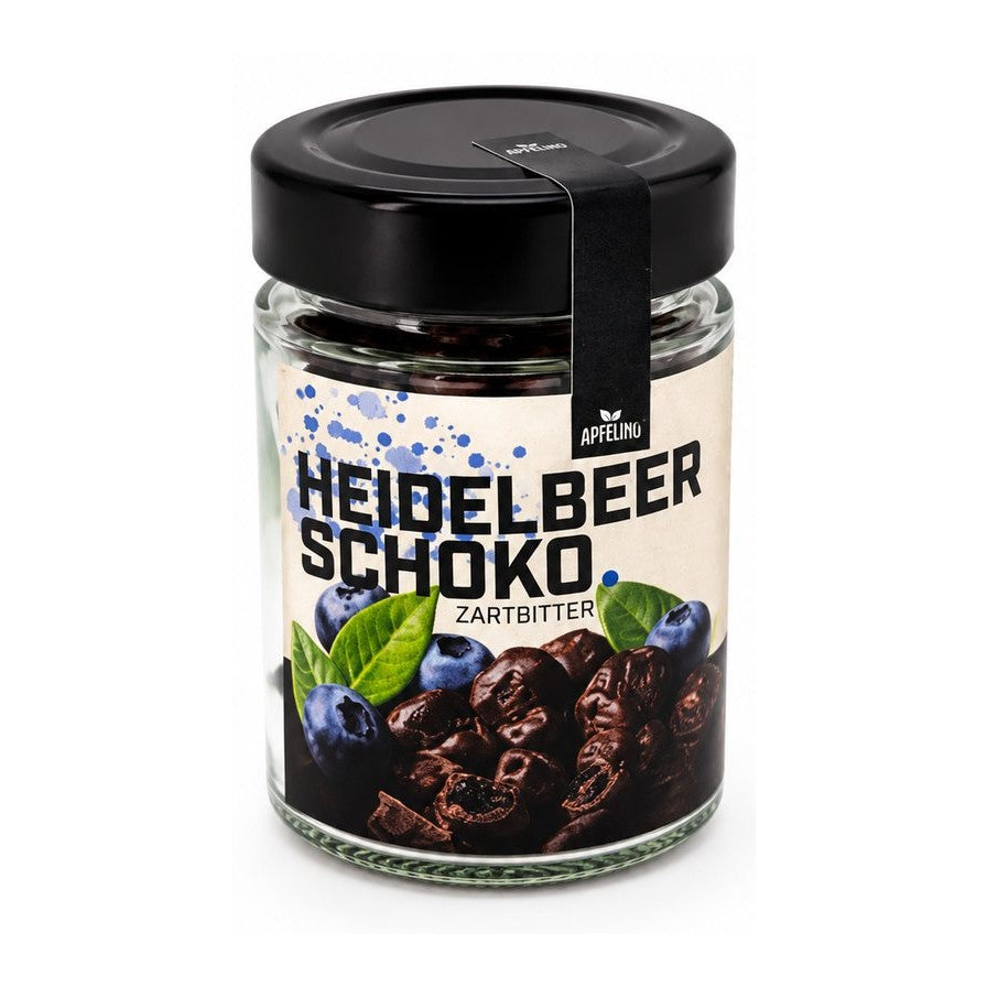 Schoko-Heidelbeeren 60 g – Apfelino